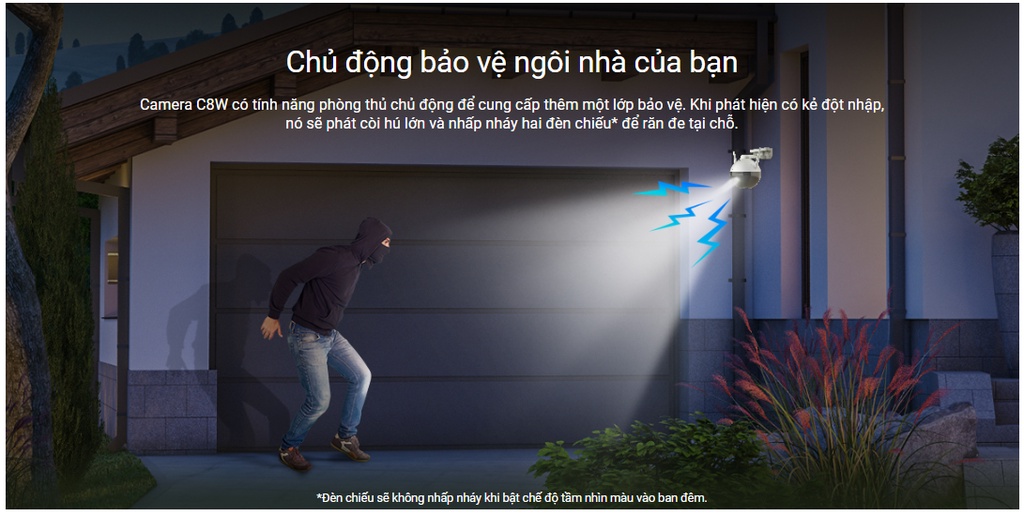 Mô tả Camera ip wifi ngoài trời ezviz c8w quad HD 2K 4MP tích hợp AI đàm thoại 2 chiều - 7