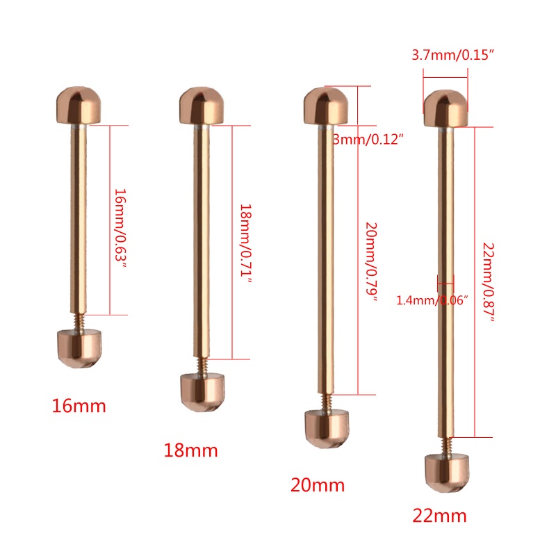 1 Pair Watch Strap Screw Pins for Smart Watch Bracelet Clasp Buckle Friction Tub