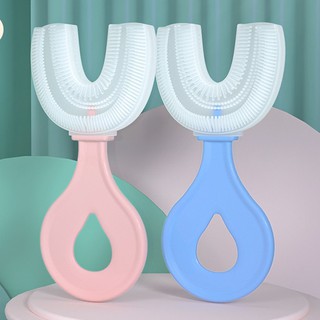Bàn Chải Đánh Răng Silicon Chữ U An Toàn Tuyệt Đối Cho Bé 2-6 Tuổi