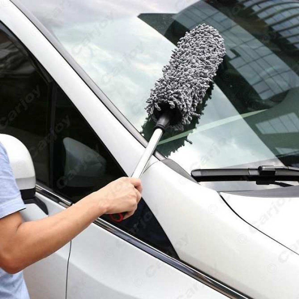 Ảnh Chổi Lau Xe Ô Tô, Xe Tải Bằng Sợi Quang Dầu, Điều Chỉnh Được Độ Dài - Có Túi Đựng Đi Kèm Cao Cấp Chính Hãng Amalife 2