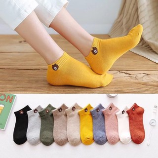 SET 10 ĐÔI VỚ GẤU CỔ NGẮN KÈM TÚI ĐỰNG Tiện Lợi