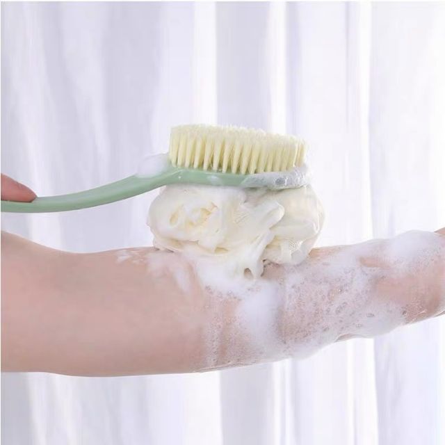 Cọ tắm cán dài 2 mặt tạo bọt dễ chịu