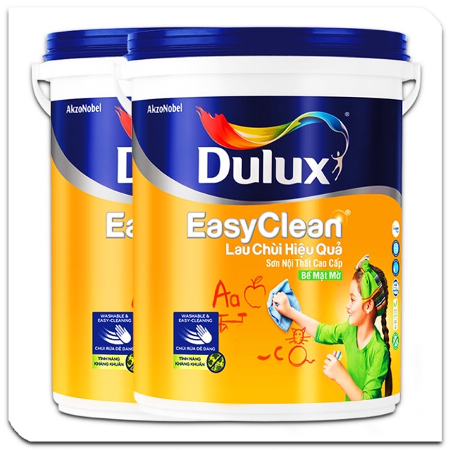 Sơn Nội Thất Lau Chùi Hiệu Quả Dulux Easy Clean Thùng 18l Shopee Việt Nam 3844