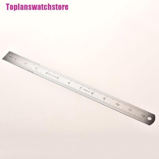 Thước kẻ hai mặt 30cm bằng kim loại thép không gỉ