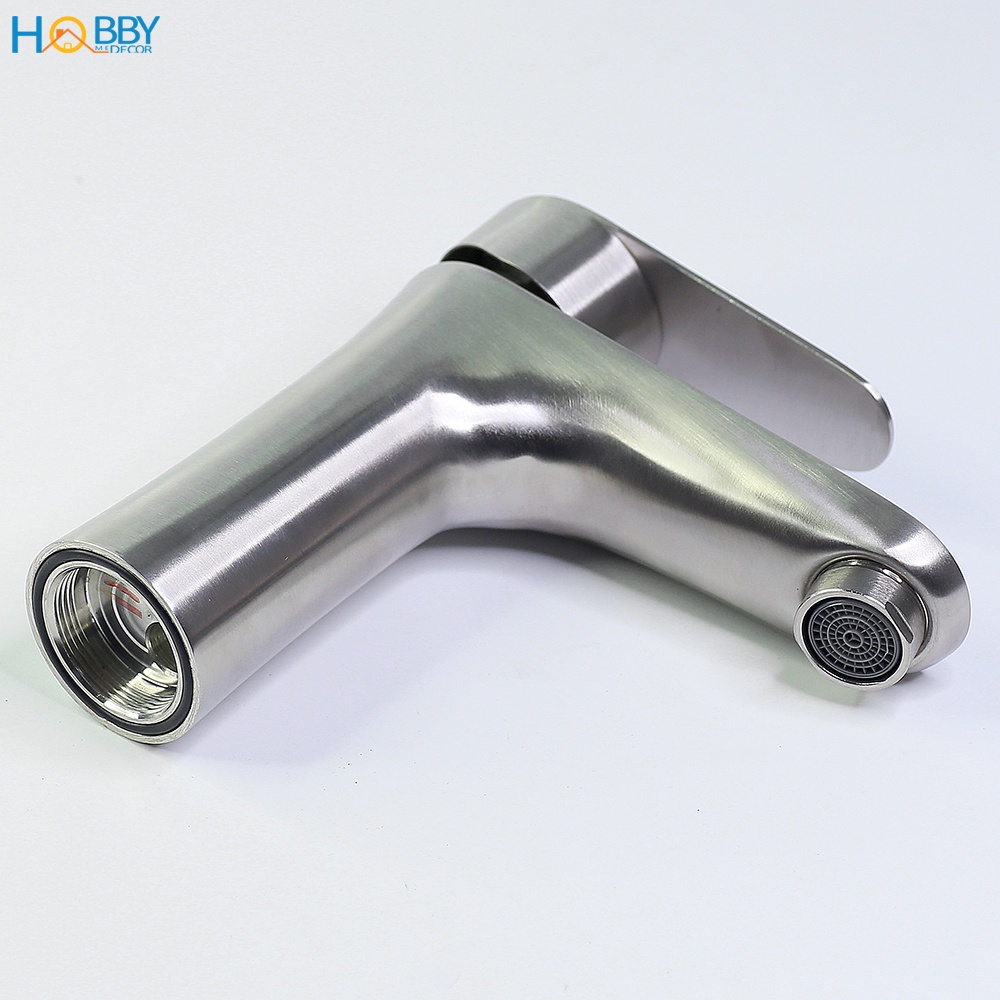 Vòi chậu rửa mặt lavabo nóng lạnh inox 304 Hobby Home Decor VRM2