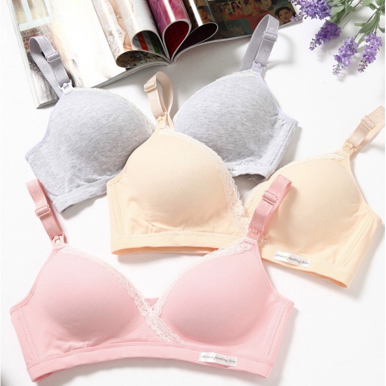 Áo ngực điều dưỡng Siêu tiết kiệm Khóa trên Áo ngực bà bầu thoải mái nhẹ / Tập hợp chống chảy xệ / Áo ngực điều dưỡng tiện lợi sau sinh