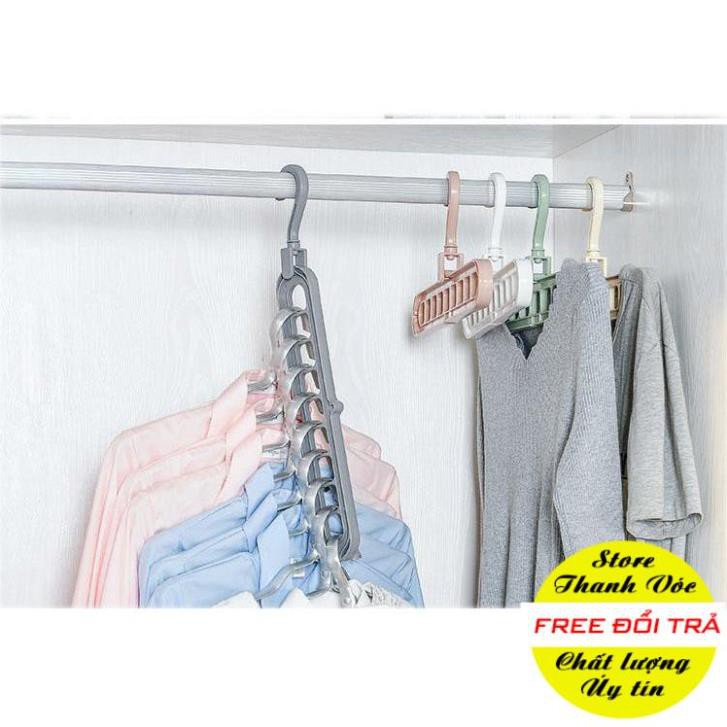 Móc treo quần áo thông minh 9 lỗ tiện lợi