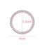 YRBWD Ring Thiết thực Bling Circle Trim Nút xe hơi