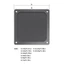 Btsg PC Khung Xe Làm Mát Bụi Lọc Từ PVC Lưới Bảo Vệ Quạt Chống Bụi Cho Ốp Lưng