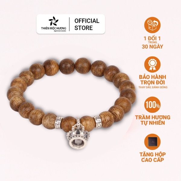 Vòng Tay Trầm Hương Cho Bé Tĩnh An - Chống giật mình, ngủ ngon - Thiên Mộc Hương
