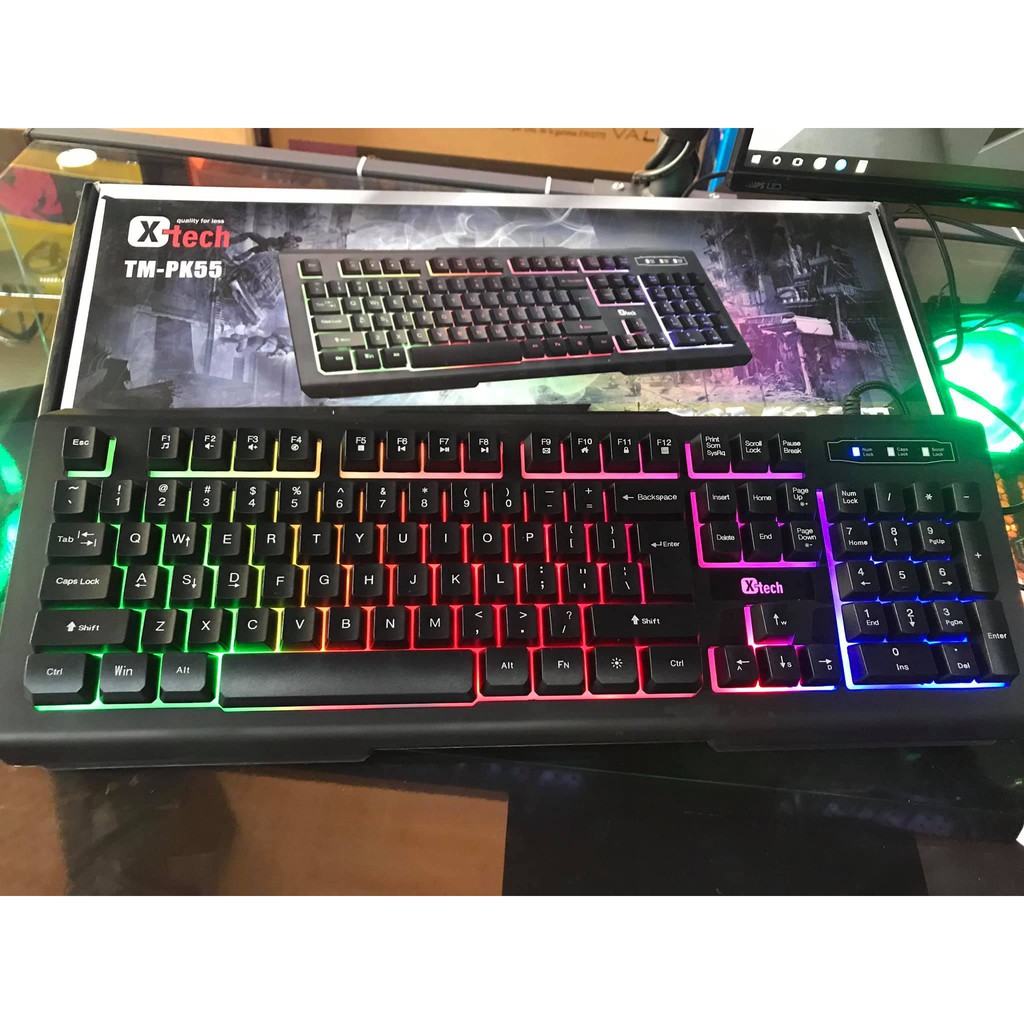 Bàn phím giả cơ Xtech TM-PK55 - LED RGB | Shopee Việt Nam