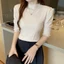 Áo Len Tay Lửng Cao Cổ Thiết Kế Mỏng Kiểu Dáng Mới Thời Trang Dành Cho Mùa Thu Đông