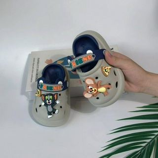 Dép sục cho bé gắn sticker TOM,Jerrry chất liệu nhựa EVA siêu nhẹ đế có thể tháo rời để vệ sinh(A05)
