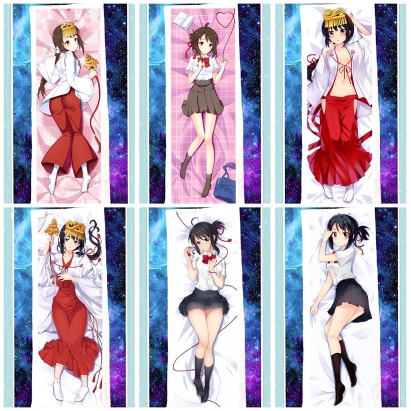 Gối ôm Anime Your Name Miyamizu Mitsuha Dài 40cm X 1m Gối Dakimakura Miyamizu Mitsuha Shopee 8706