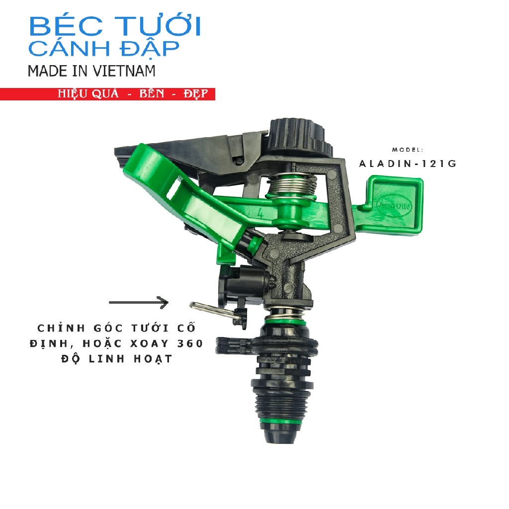 Béc tưới cánh đập chỉnh góc TAIWAN