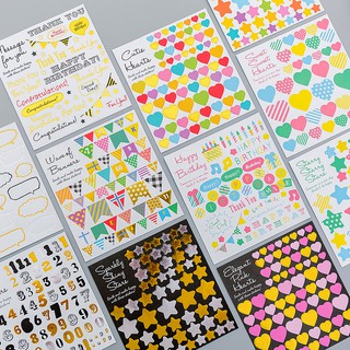 3 Sticker Dán Trang Trí Nhật Ký, Sổ Vở, Sinh Nhật Nguồn Hàng Buôn Sỉ - Thỏ Hồng VPP