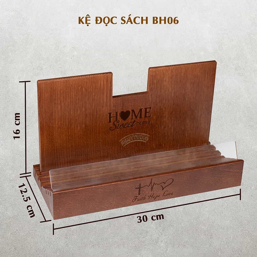 Giá Đỡ Đọc Sách Để Bàn Đến 1000 Trang hay Tự Điển, Kệ Đọc Tụng Kinh Gỗ NHATVYWOOD BH06