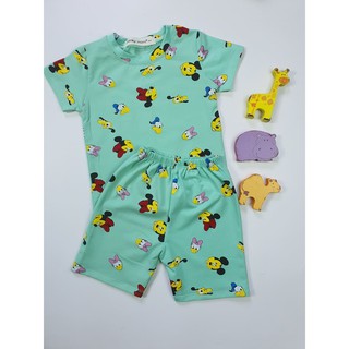 Bộ bé trai Đồ bộ bé gái họa tiết gấu Pooh Snoopy MK11
