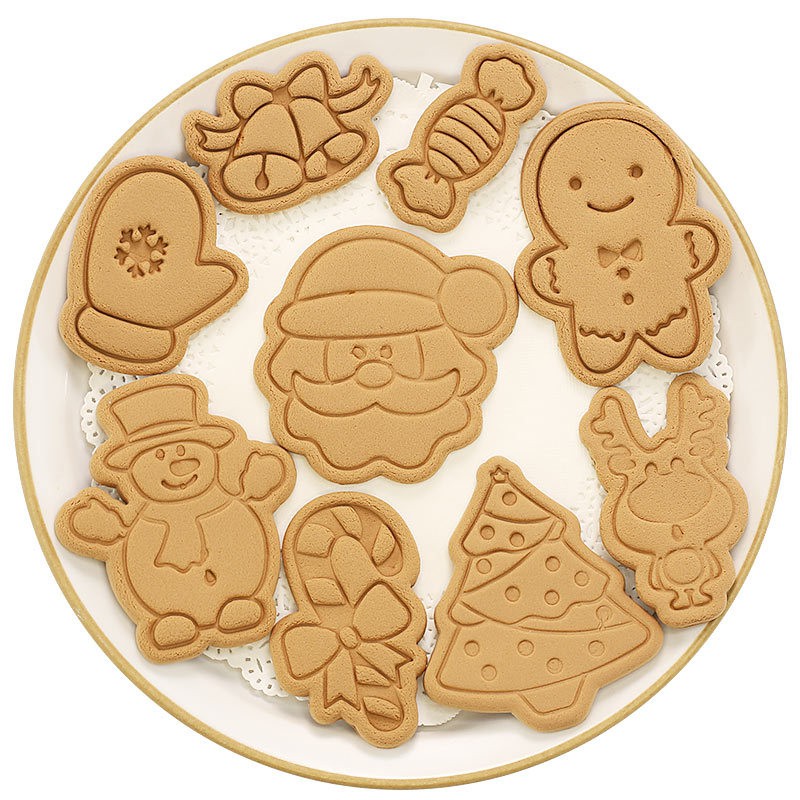 Bánh Quy Giáng Sinh Bánh Quy Cắt Khuôn Fondant Bánh Trang Trí Dụng Cụ