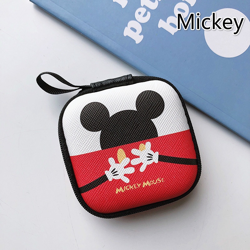 Phim hoạt hình Disney Túi xách tay Túi đựng dây cáp USB Mini Zipper Wallet Ví đựng tiền xu Hộp đựng Tài Nghệ