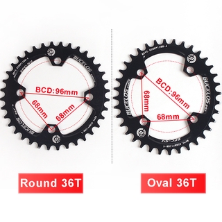 BUCKLOS 96BCD MTB Chainring Đối xứng BCD96 Hình bầu dục Chainwheel 32 / 34 / 36 / 38T Bộ quay xe đạp