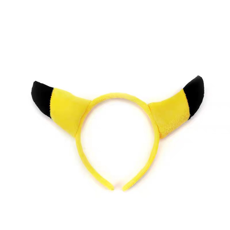 Sq3 Pokémon Thám Tử Pikachu Mũ Đội Đầu Mũ Trẻ Em Băng Đô Quấn Tóc Phụ Kiện Tóc Sinh Nhật Trang Trí Tiệc Pho