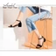 Giày Sandal Nữ 3 Phân Bít Hậu Chất Xi Lộn Annmodels gót vuông phối quai ngang kiểu dáng basic_A09SD