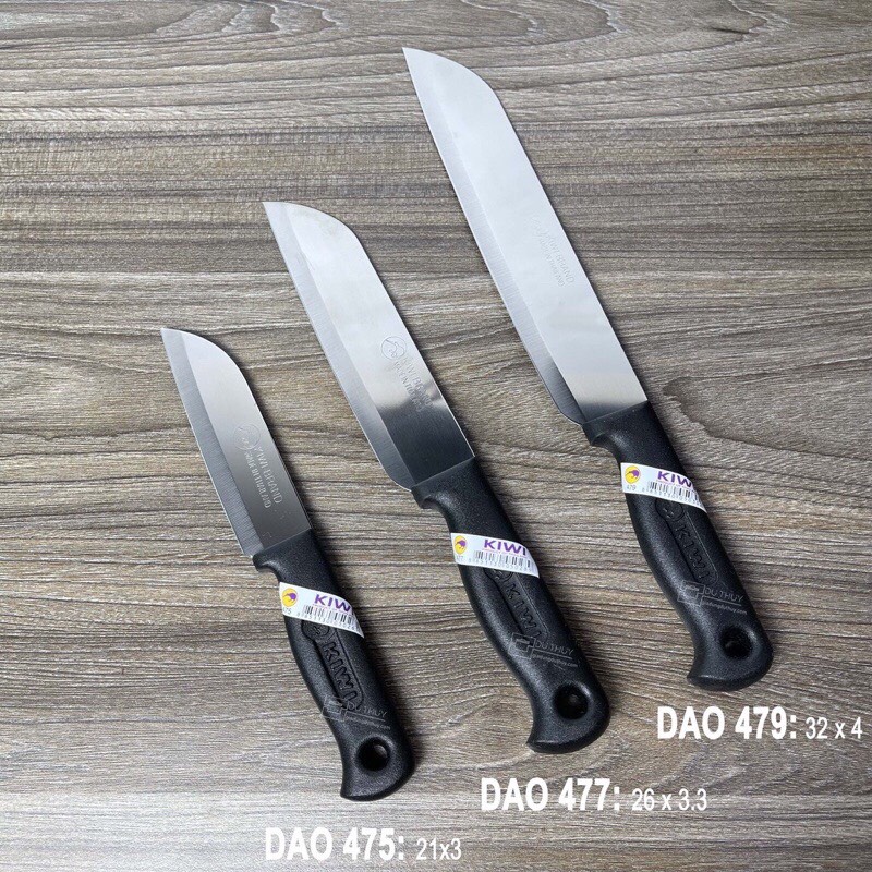 DAO BẾP CÁN ĐEN INOX CAO CẤP CẮT, GỌT TRÁI CÂY, THÁI THỊT RAU CỦ ...