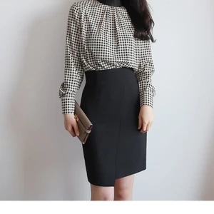 S- 5xl |Chân váy công sở cạp cao tà lệch siêu xinh (Oder 2-4 ngày)