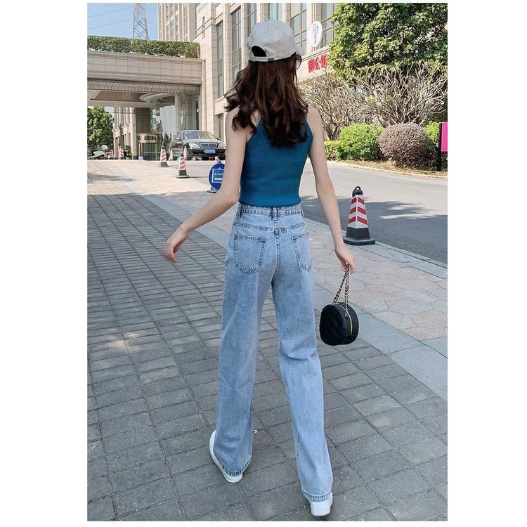 Ảnh Quần jeans daduhey lưng cao dáng rộng thời trang dành cho nữ 4