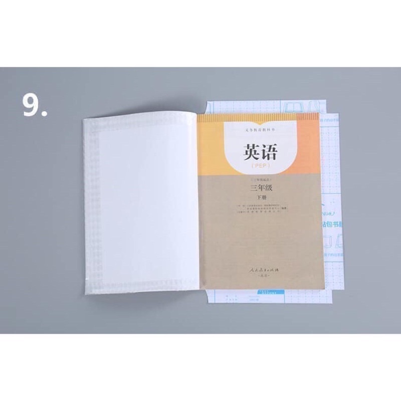 Set 10 decal bọc sách vở các cấp kích thước 43 x 30cm ( tặng kèm nhãn vở )