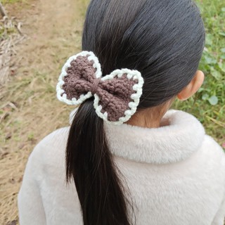 Dây buộc tóc tiểu thư nơ to cho nữ và bé gái 10cm |Đồ cột tóc Hàn Quốc sang chảnh |Shop Rô Handmade