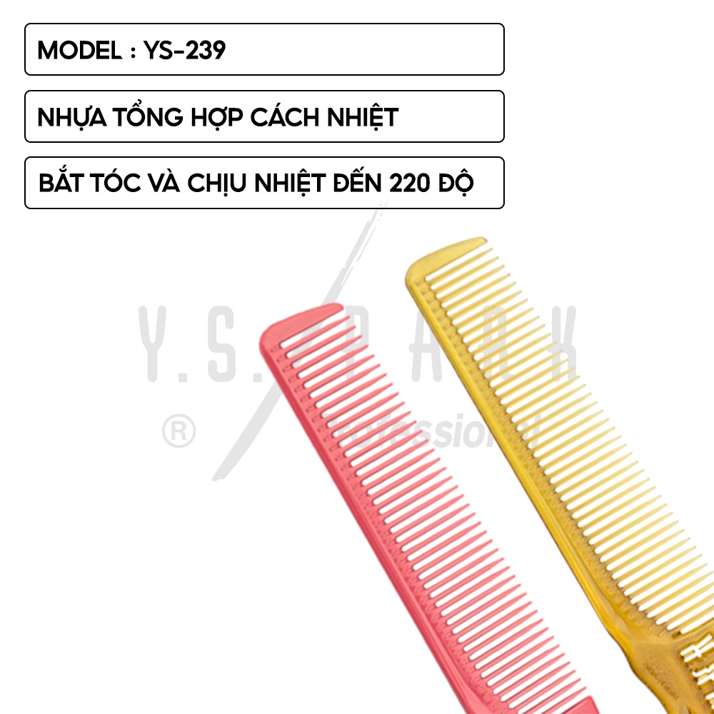 Ảnh Lược cắt tóc nam YS PARK YS-239 lược kê tông đơ hàng chính hãng made in Japan 3