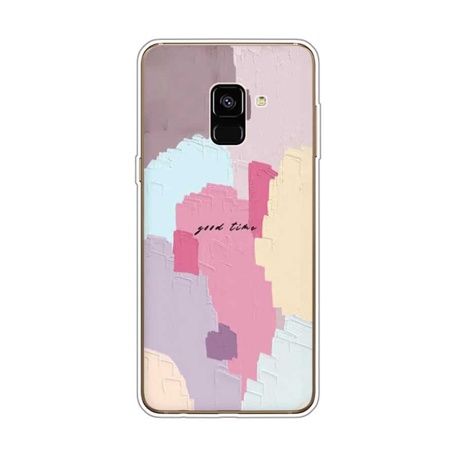 Ốp Điện Thoại TPU Dẻo In Họa Tiết Độc Đáo Thời Trang Cho Samsung Galaxy A8 plus 2018 A6 2018 plus