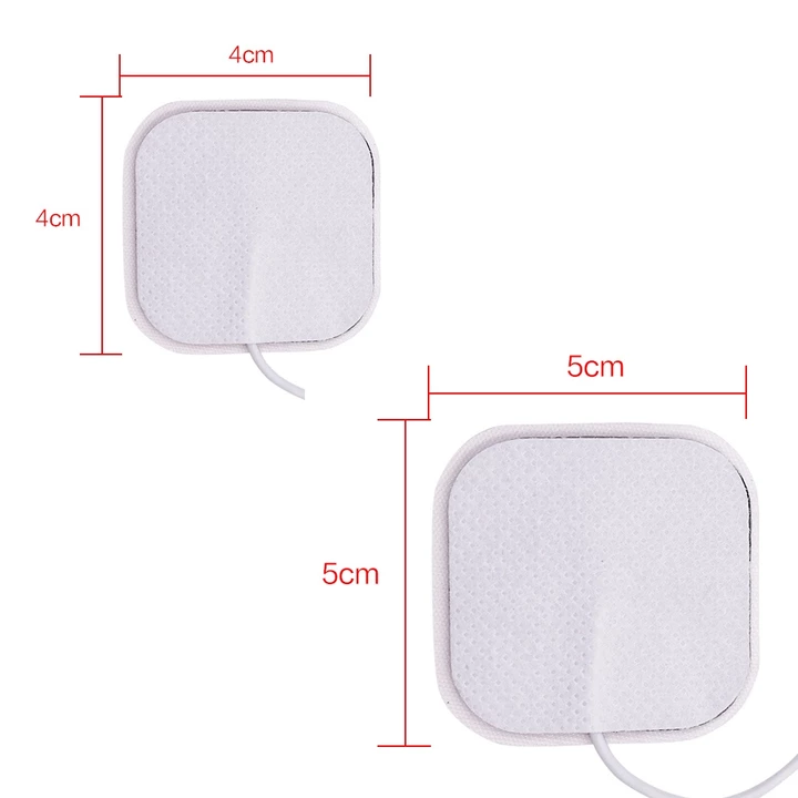 Salorie 4x4cm / 5x5cm Tấm điện cực cho hàng chục điện Máy châm cứu kỹ thuật số Máy mát xa cơ thể Máy kích thích cơ bắp – 5