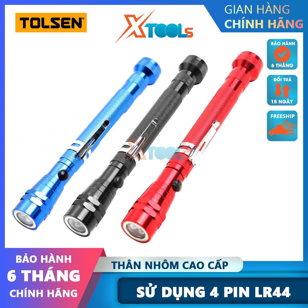 Đèn pin cầm tay 66011, đèn pin 3 LED siêu sáng, bộ gồm 3 màu đỏ, xanh ...