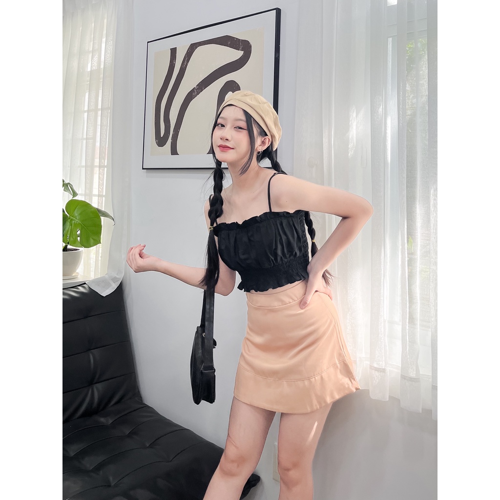 ÁO HAI DÂY CROPTOP CỘT DÂY SAU XINH XẮN - LYNN TOP