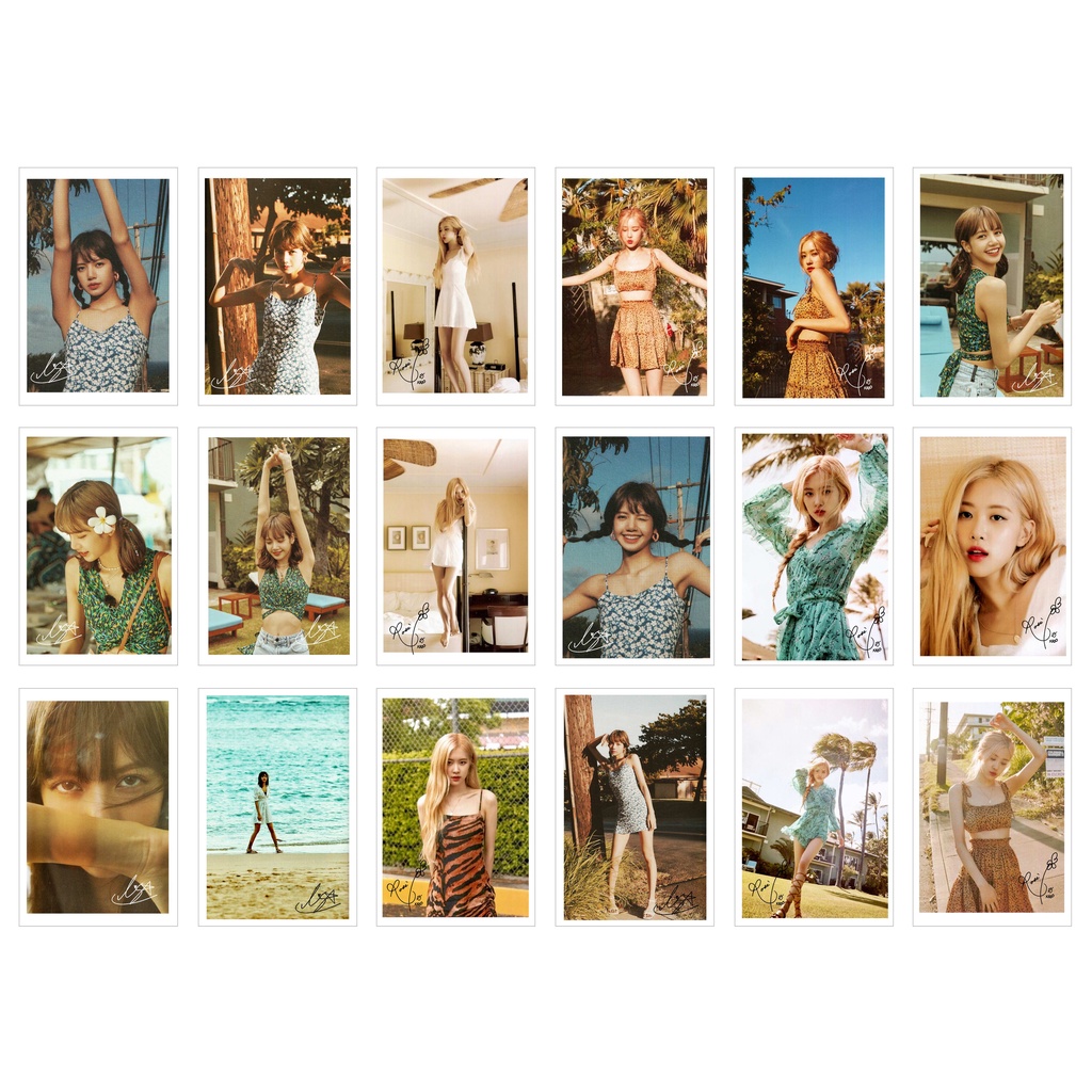 Lomo Card 72 tấm BLACKPINK Summer Diary in Hawaii (có chữ kí