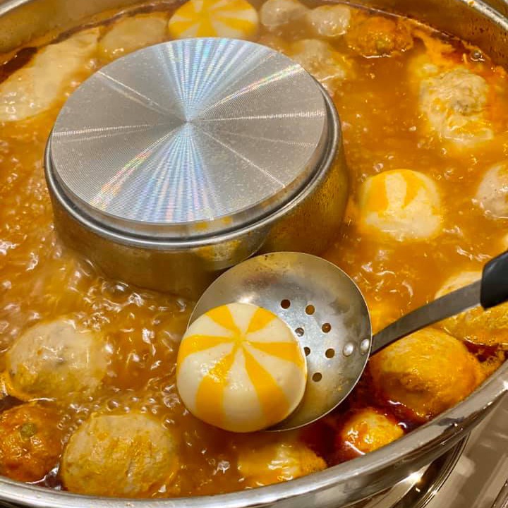 CB Viên Bánh Bao Hải Sản Nhím Biển Nhân Trứng Cá Sea Urchin Flavoured Ball Thả Lẩu Malaysia 500g