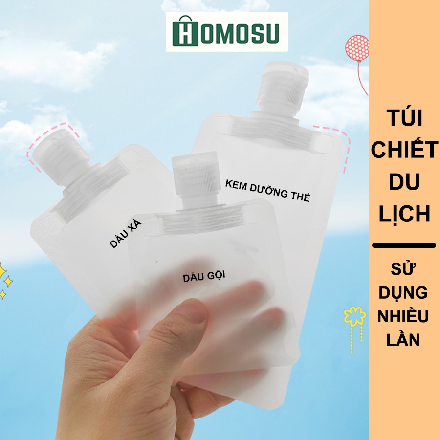 Túi Chiết Mỹ Phẩm, Bộ Chiết Mỹ Phẩm Có Thể Tái Sử Dụng, Tiện Ích Khi Đi Du Lịch I004