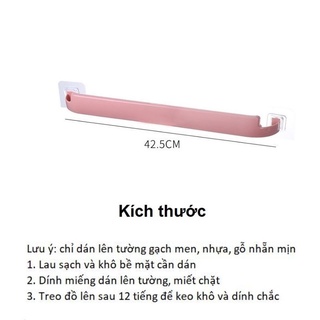 Giá treo khăn nhà tắm, thanh treo khăn mặt dán tường chắc chắn nhiều màu 88296