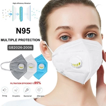 [Set 50 chiếc] Khẩu Trang y tế N95 Có Van Thở 5 lớp chống bụi mịn pm 2.5 kháng khuẩn 99%