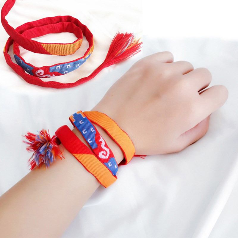 Dasbsug Nhật Bản Ruy Băng Tóc Quyến Rũ May Mắn Trang Sức Vòng Tay Cặp Đôi Vòng Tay Mối Quan Hệ Vòng Tay Tình Bạn Cho Tất Cả