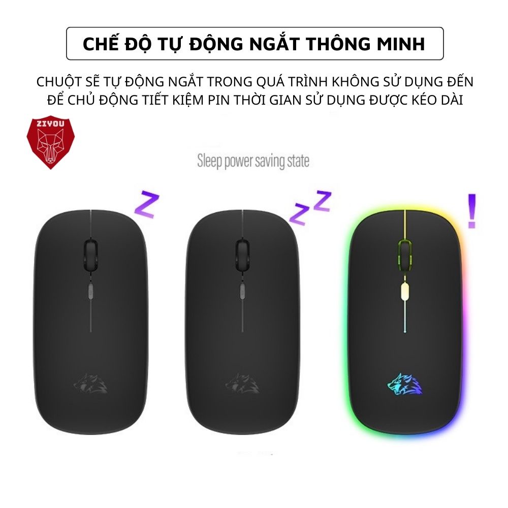 Chuột Không Dây Bluetooth X15 Sử Dụng Pin Sạc Lithium, Có Led RGB, Kết Nối Đa Năng Máy Tính, Laptop | BigBuy360 - bigbuy360.vn