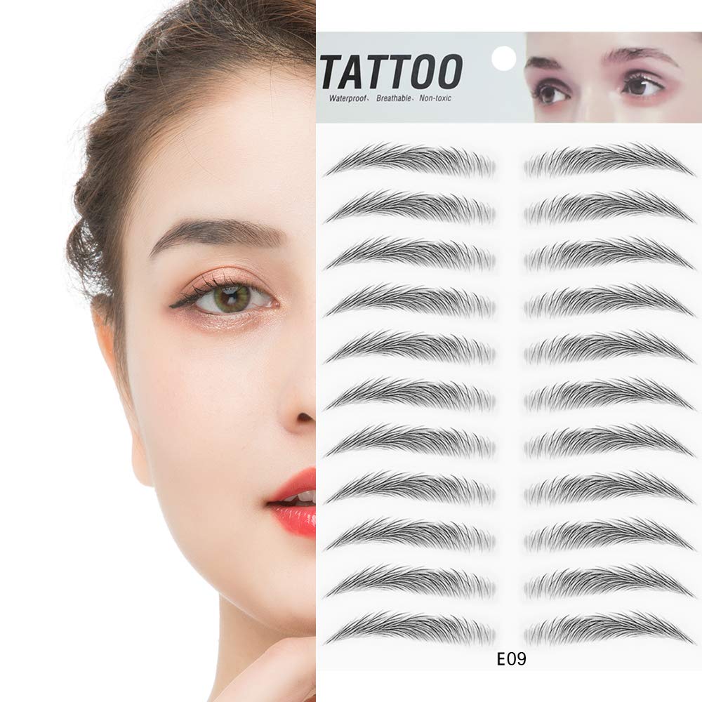 [Hàng mới về] Miếng dán lông mày giả 4d tự nhiên kháng nước quyến rũ thời trang