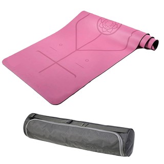 Thảm Tập Yoga Định Tuyến Cao Su 5mm Nặng 3kg Đại Nam Sport + Tặng Kèm Túi Và Dây Buộc