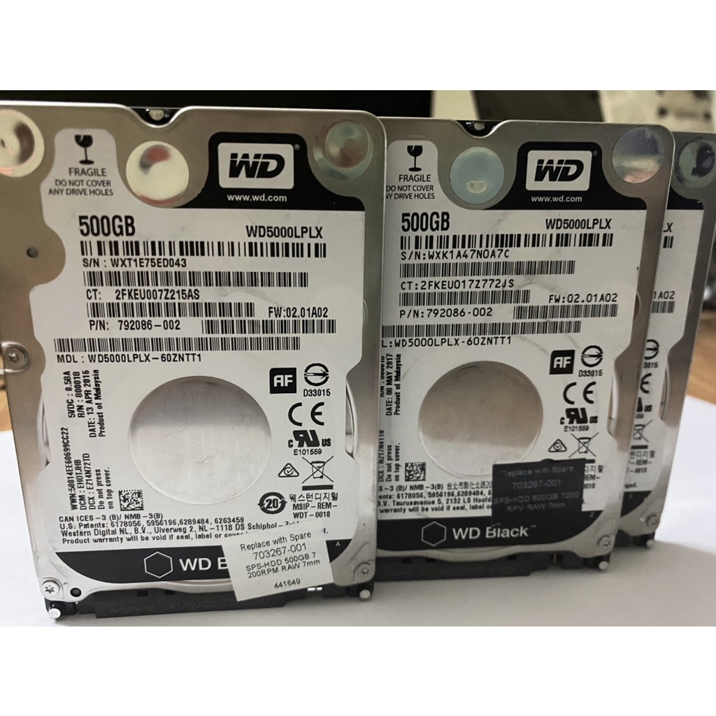 HDD WD Black 500GB 2.5 inch SATA III 7200RPM WD5000LPLX ĐÃ TEST OK - Hỗ ...