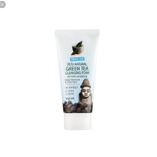 Sữa rửa mặt trà xanh làm sạch sâu,kiểm soát dầu và hỗ trợ trị mụn Welcos natural jeju green tea 120g