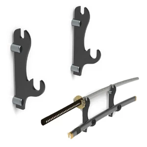 Wall Mounted Hanger Holder Hangers Samurai Swords Storage Rack