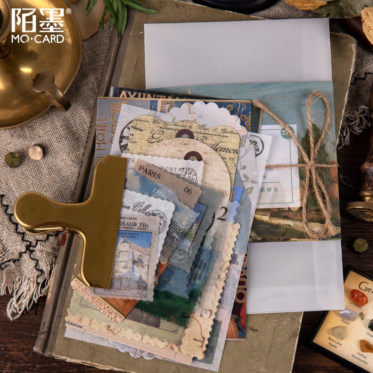 Giấy nền trang trí sổ phong cách retro vintage 27 tờ HD53-K63 DIY Crafts, Scrapbook, Journal, Diary, Planner